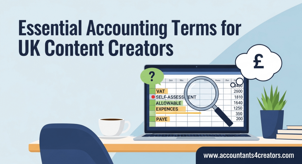 Essential Accounting Terms for UK Content Creators